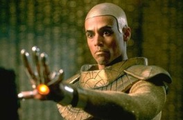 the goa'uld from Star Trek (inside a host body, otherwise they are quite ugly)